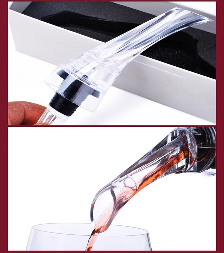 New Useful Quick Aerating Pourer  Decanter Wine Accessories Popular Wine  Bottle Pourer Spout Bar Accessories