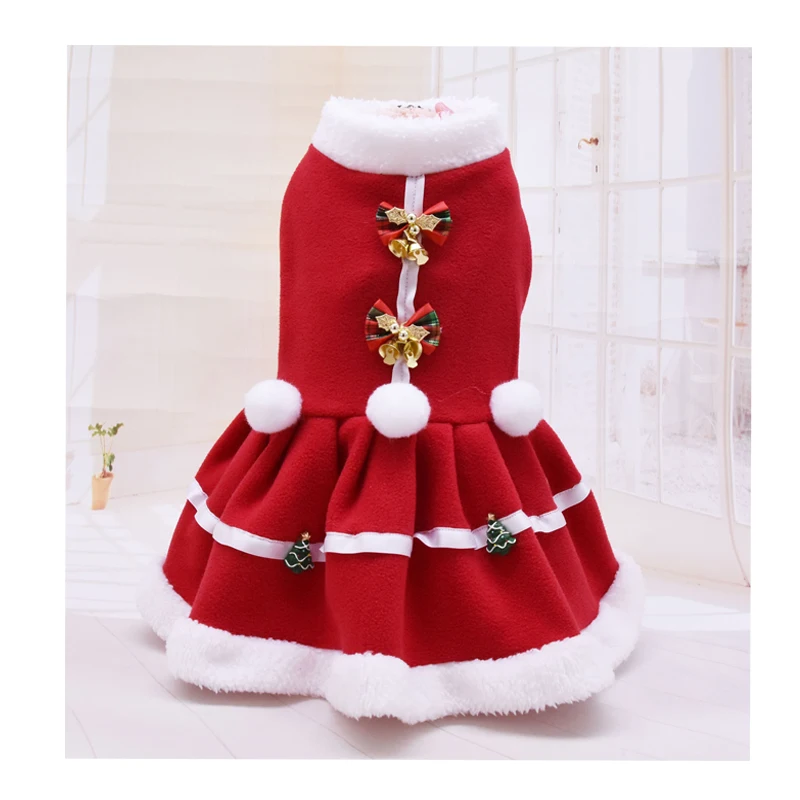 

Pet clothes autumn and winter warm love dog clothes dress
