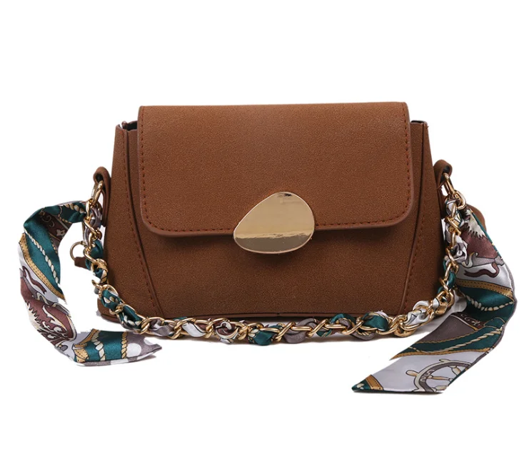 

New fashion ribbon shoulder bag frosted messenger bag, Brown, black, red, green