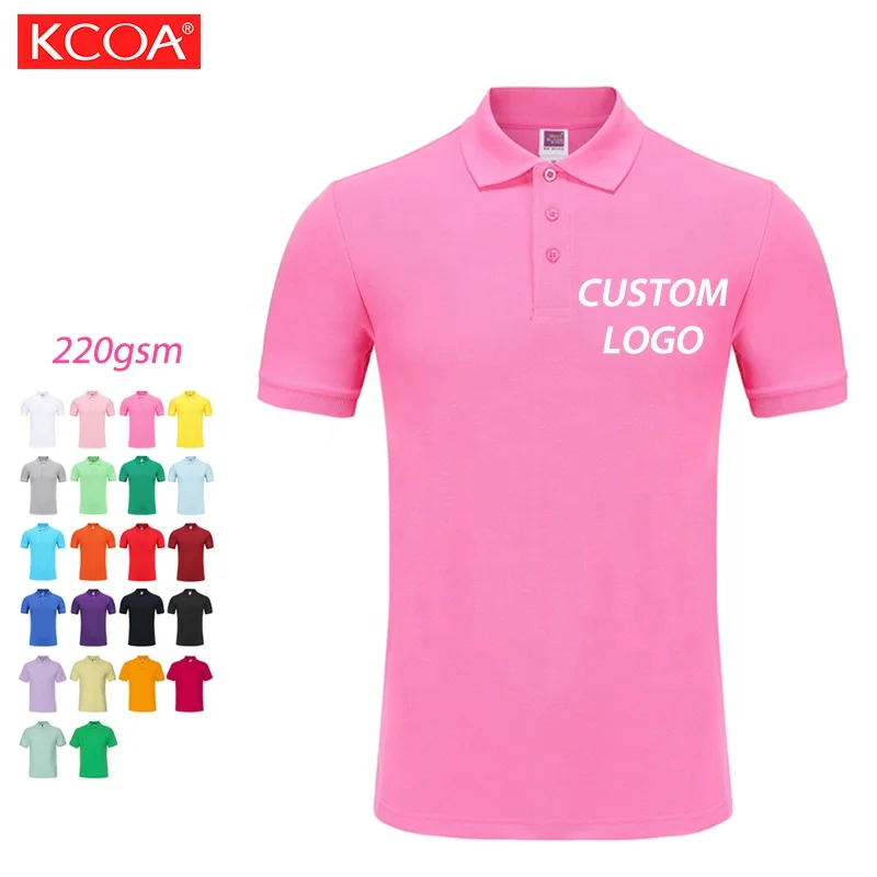 

Fashion Design 220g Polyester Cotton Customised Polo T-shirts For Men And Women