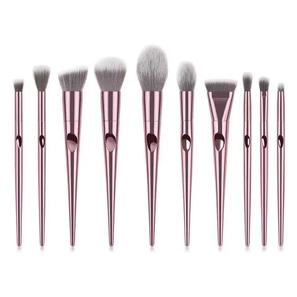 

Fashion Cosmetic Cheap Buy Natural Goat Hair Kabuki Face Blush Rose Gold Makeup Brush Set