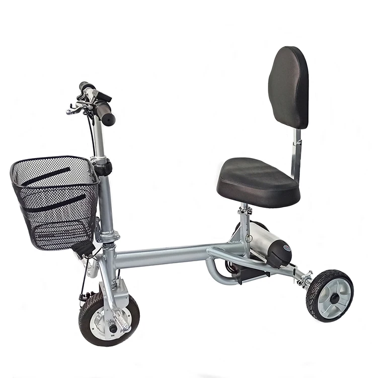 

2021 New 18kg lightweight heavy duty 3 wheel folding mobility electric scooter for elderly old people and adult with front light
