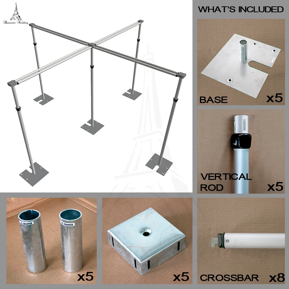 Wholesale Pipe And Drape Aluminum Backdrop Stand Cheap Pipe And Drape