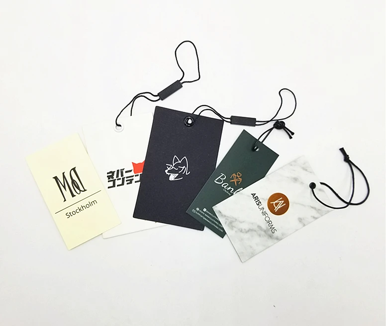 

Luxury Fashional Paper Hang Tag Garment Accessories Apparel Label Hang Tag Custom Hair Extension Hangtag With Printing Logo, Custom color