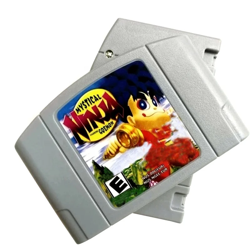 

Superior EUR PAL Version English Language Retro Video Games Cards Mystical Ninja Starring Goemon N64 Games