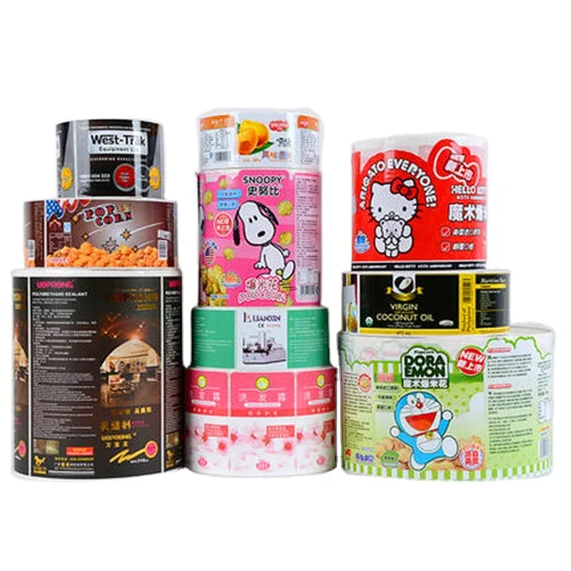 

Manufacturer Custom Vinyl Logo Label Stickers Roll Labels for Food Packaging