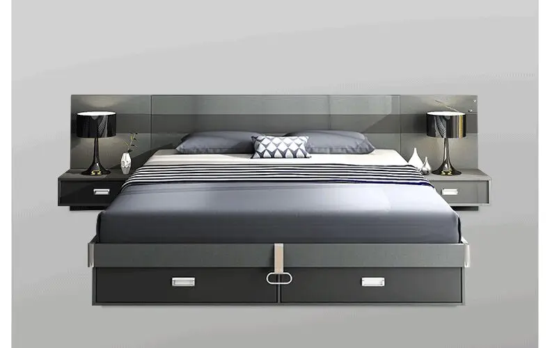 Modern Hinged Storage Bed King Hydraulic Storage Bed Buy Hydraulic