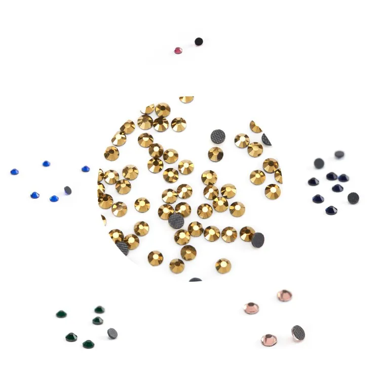 

Ss10 Aurum Dmc Rhinestone Crystal Rhinestone Hotfix Flat Back stone
