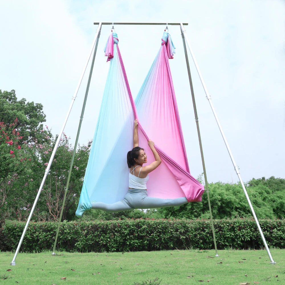 

PRIOR FITNESS Gradient Color 15 Yard/13.7 Meter Aerial Yoga hammock Swing