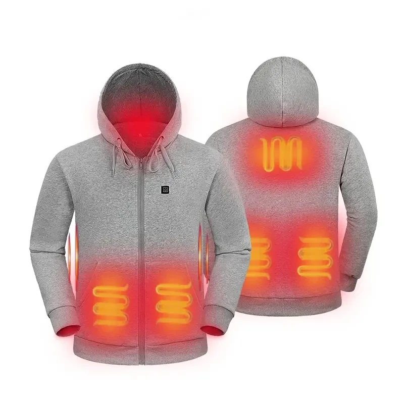Rechargeable Heated Blouson Jacket Hood