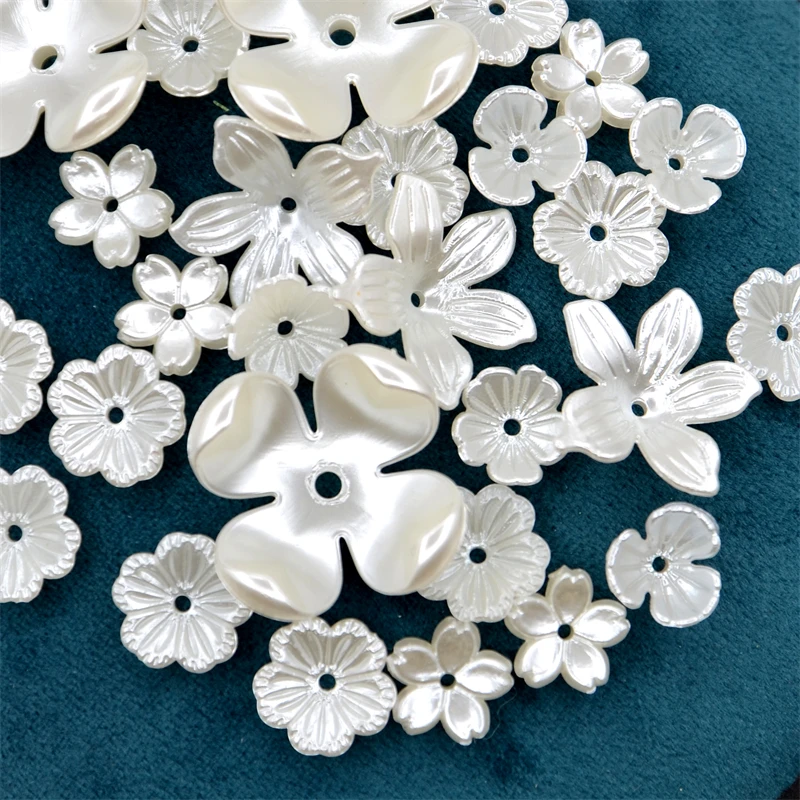 

JC crystal Wholesale Loose Pearls Handmade Artificial Pearls ABS Beads ABS Flower Pearl Beads Plastic