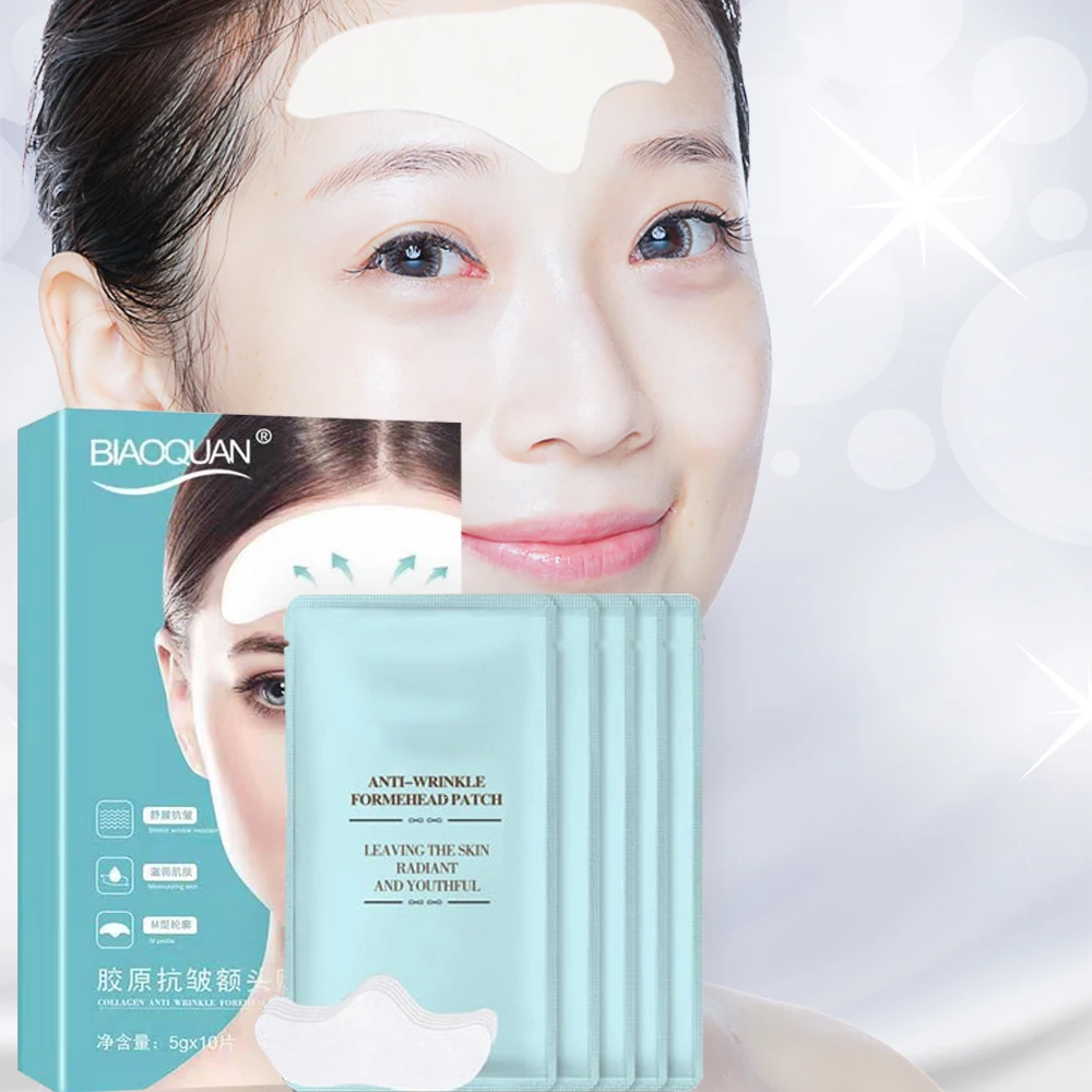 

Hot Sale OEM Collagen Facial Mask Anti-Wrinkle Forehead Patch, Transparent