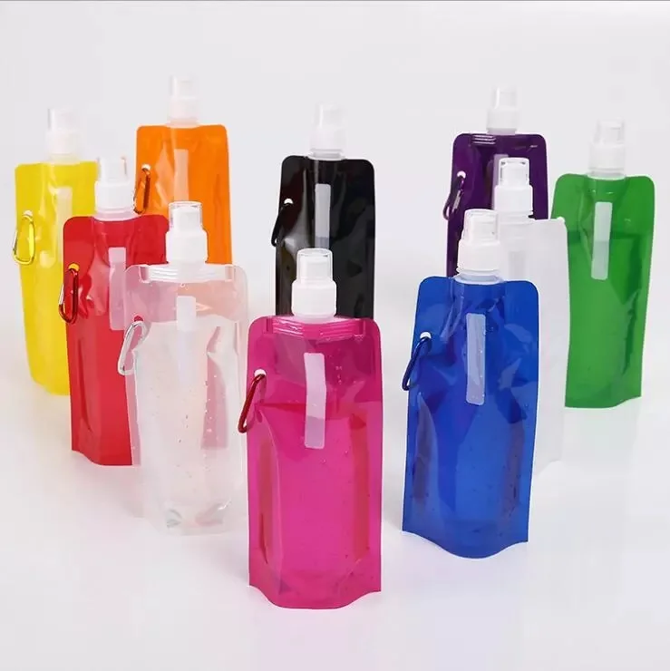 

Hot Sale Food Grade BPA Free Foldable Colapsible Plastic Drinking Water Bottle, Up to 11 colors