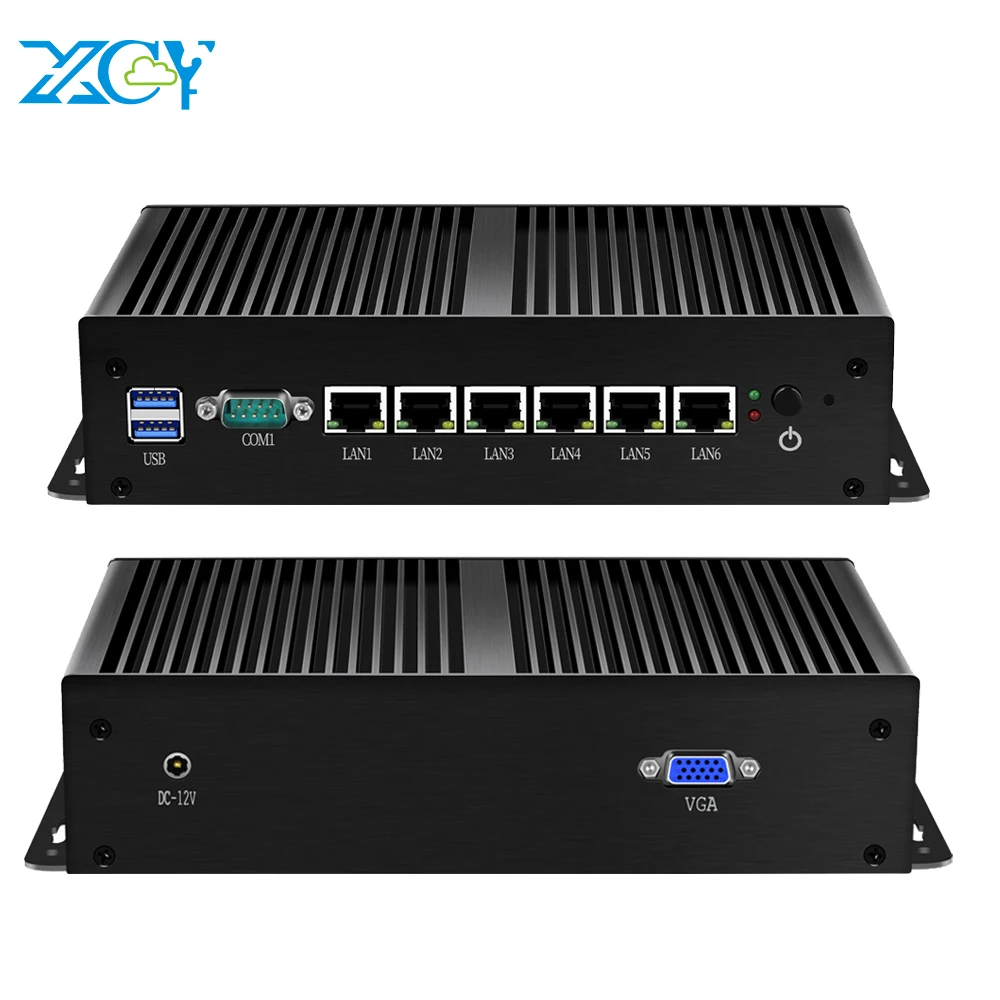 

XCY 4405U Mini PC 6 LAN WGI211AT Gigabit NIC Firewall AES-NI Pfsense Linux Server 2*USB3.0 VGA RS232