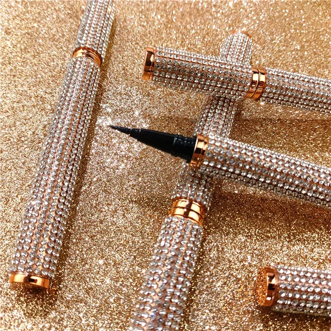 

eyeliner adhesive pen eyelash glue eyeliner self adhesive eyeliner, Black, brown, white