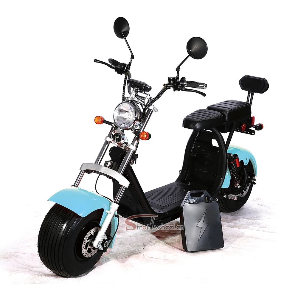 

holland warehouse electric scooter citycoco with front and rear citycoco Eu Warehouse scooter with big tire, Red