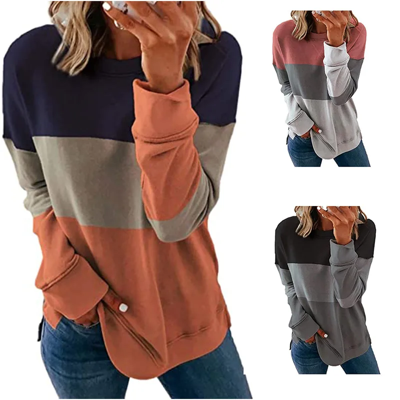 

Autumn Female Clothes Loose T Shirt Oversize Women Large Size Casual Long Sleeve O-Neck Streetwear Pullover Sweatshirt
