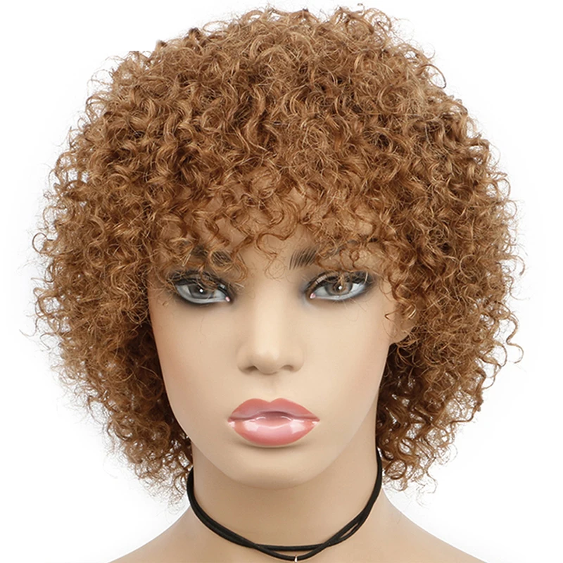

Cheap None Lace Pixie Short Bob Wig Brazilian Human Hair Kinky Curly Afro Wig Brwon Short Cut Wigs for Black Women, 1b , 1b/30, 1b/27,1b/99j,#27,#30,#99j