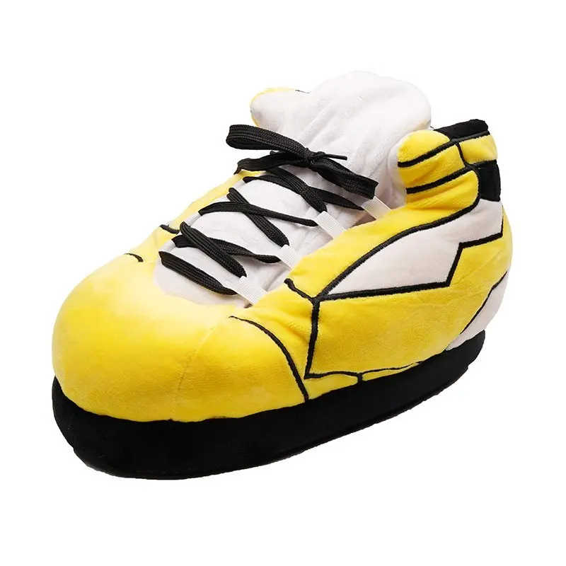 

Women Men Cute Indoor Cotton Winter Slippers Wool Warm Non-Slip Fur Slides, Solid color