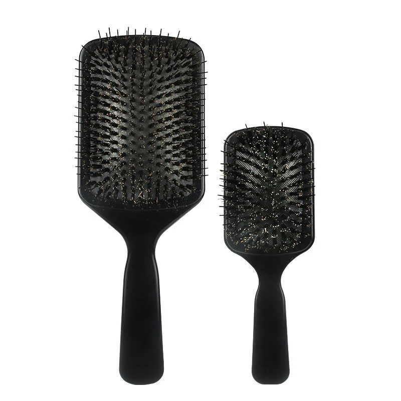 

Air Cushion Soft Bristles Hair Brush for Men Women and Kids Paddle Detangler Hair Brush Black, Customized color