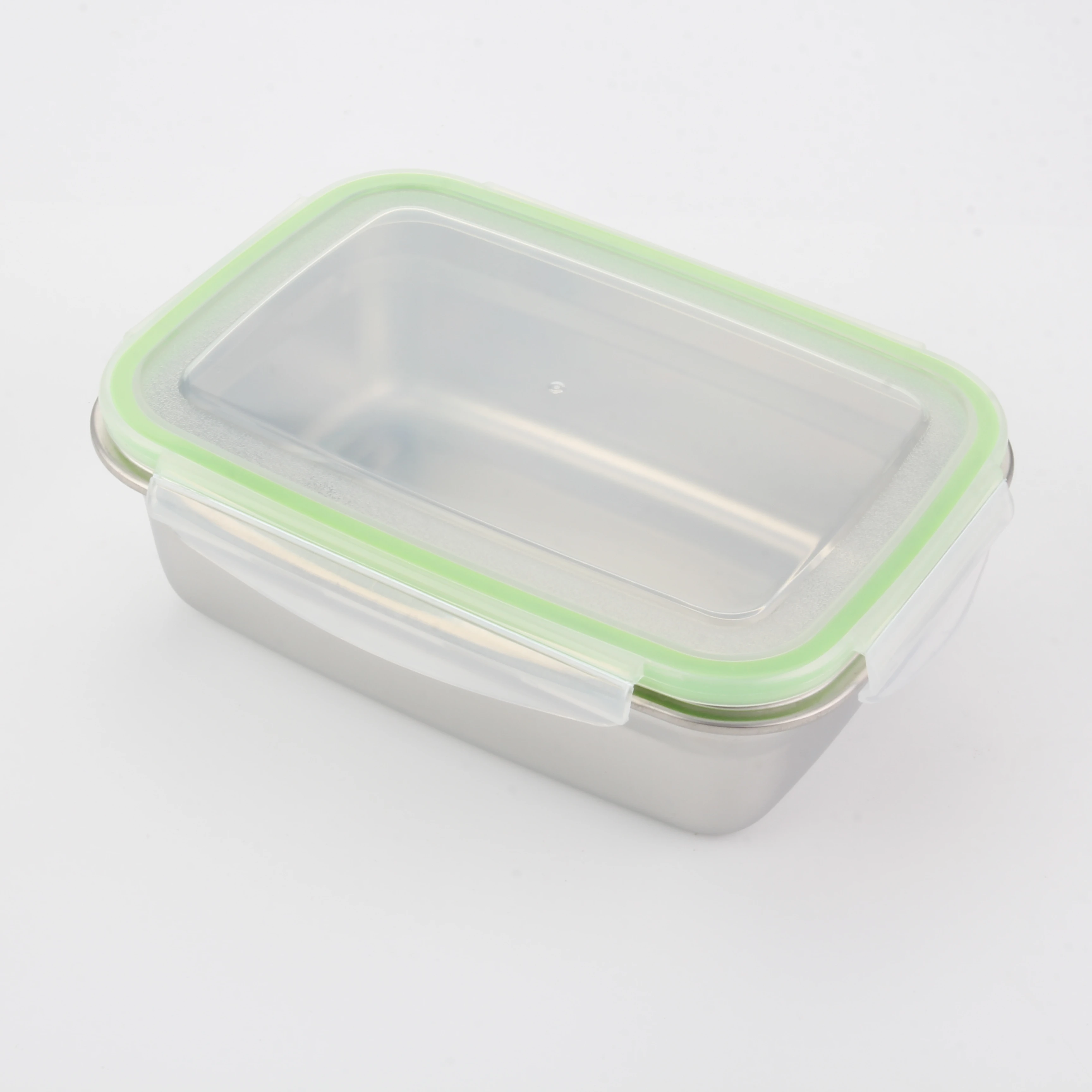 

fridge available leakproof 304 stainless steel lunch box, Metallic color