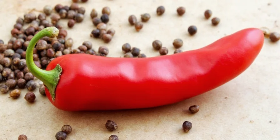 Whole red peppers frozen in a plastic bag
