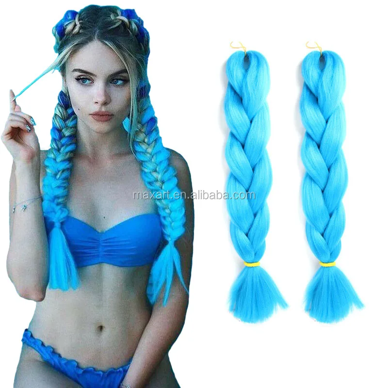 

Hair Braid Synthetic Jumbo False Braid Pre Stretched Afro Wholesale Braiding Hair Extensions Color Dreadlocks, As picture shows