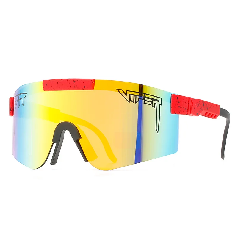 

2021 Fashion big frame dazzle color Riding Cycling Sunglasses Sports Bicycle Bike Men's Women sunglasses, Mix color or custom colors