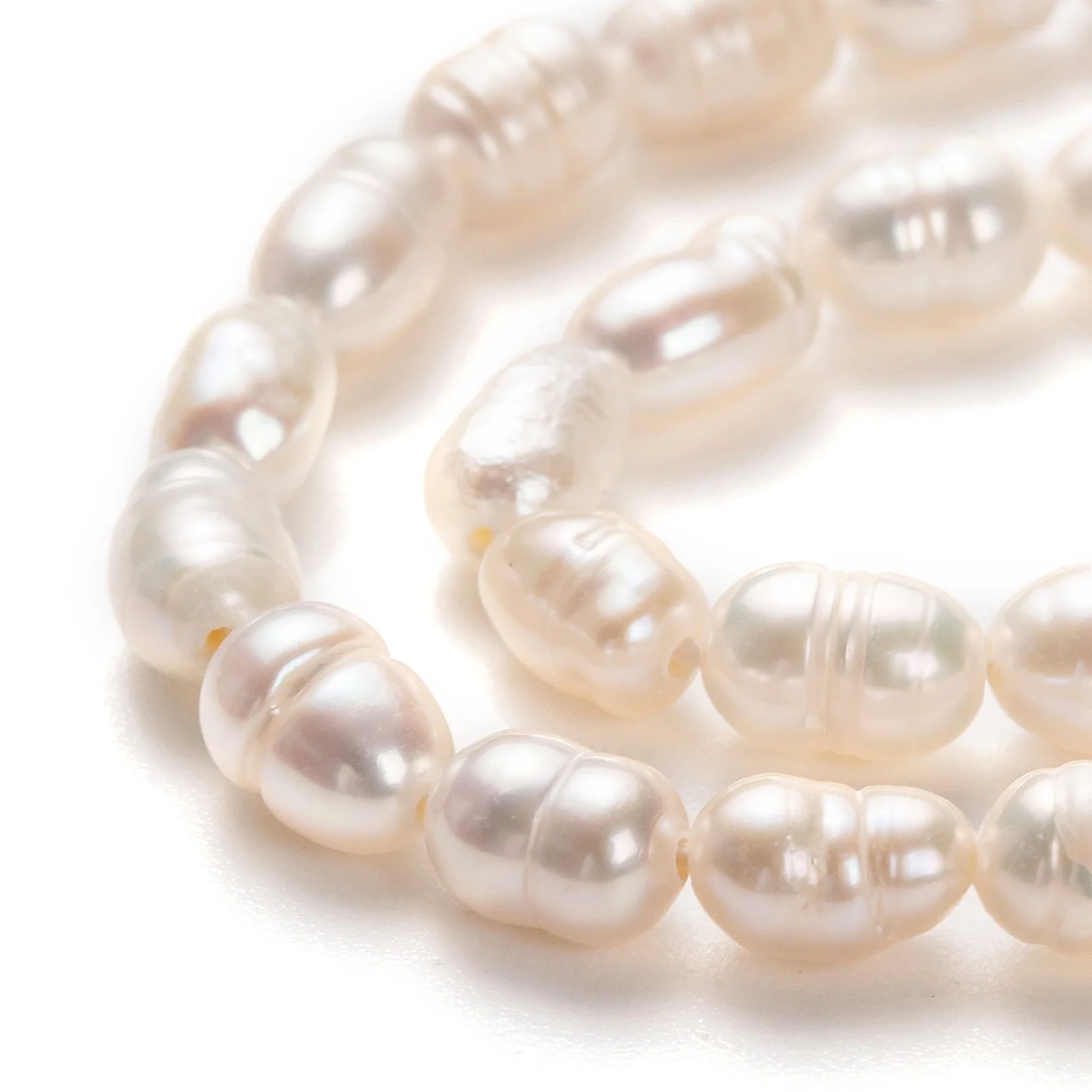 

Pandahall 7mm Cultured Natural Rice Freshwater Pearl Necklace Beads