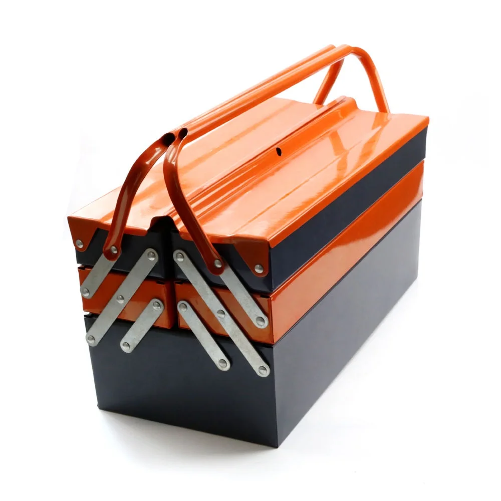 5 Tray Double Handle Steel Iron Set Tool Box Case With Double Color ...