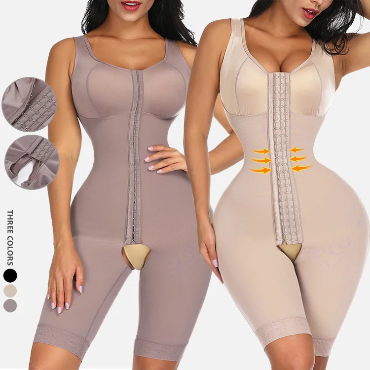 

Wholesale 3 Rows Of Hooks Women Sexy full body Lingerie Bodysuit Slimming Waist Shaper Tummy Control Shapewear