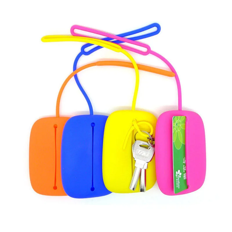 

2021 New Creative Key Bags Candy Color Change Wallet for Unisex Silicone Coin Purse