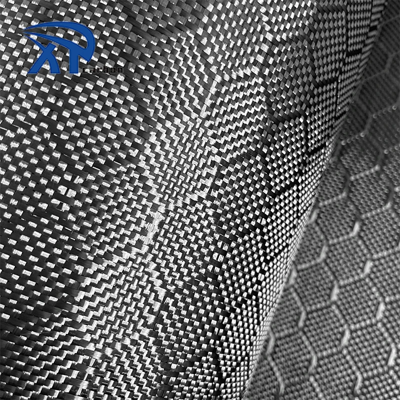 Customization Kevlar Aramid Plain Twill Hexagon Carbon Fiber Fabric Blended 240g All Color