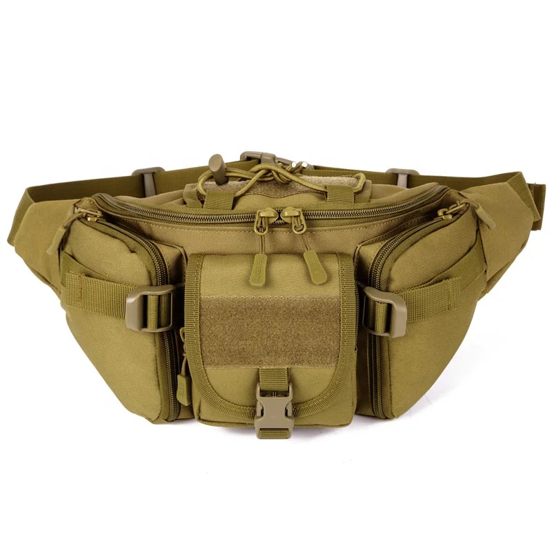 

Tactical Fanny Pack for Men Waist Bag Military Hip Belt Outdoor Hiking Fishing Bumbag, Multi color