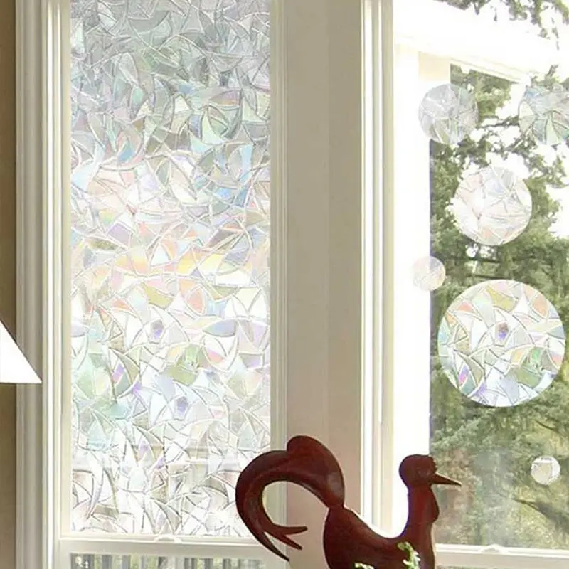 

Anti UV Film Sticker Stained Home Decor 3D Static Decorative Privacy Window Glass