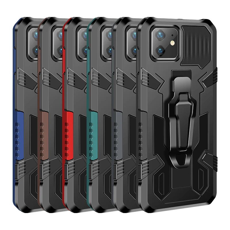 

Android phone case for Samsung S20 Ultra hard Mech Warrior TPU+PC+Magnet Phone Case Cover for iPhone 12 Pro Max, Colors optional