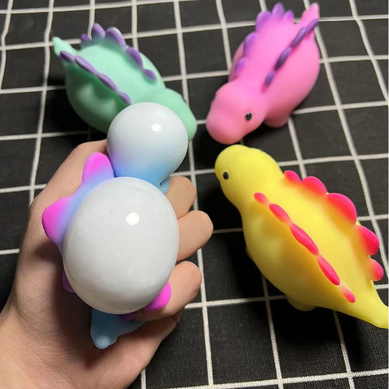 

Unique creative venting dinosaur flour ballmochi glitter soft fidget toy cute pet animals pinch decompression toys