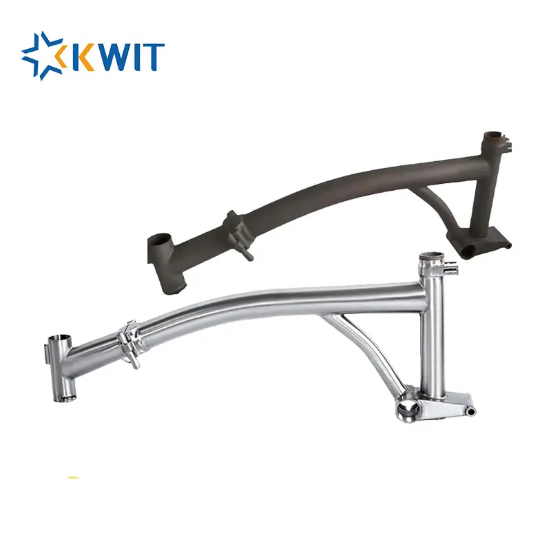 

Titanium folding bicycle frame, Titanium grey or customized