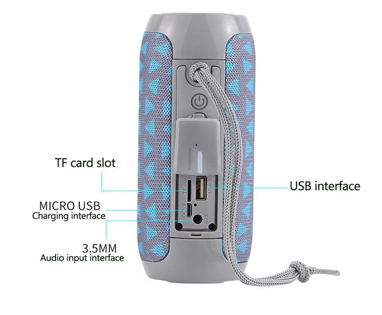 TG117 Usb Music Player Waterproof Bluetooth BT5.0 Portable Speaker Super Quality Outdoor Wireless Speaker - ANKUX.COM