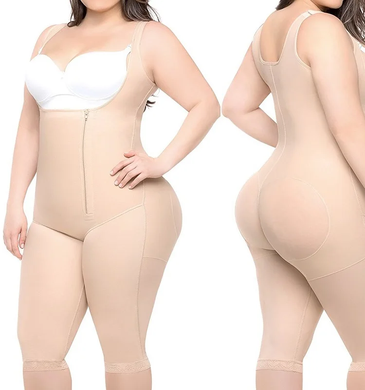 

Full waist body shaper slim fajas colombianas shapewear, Nude