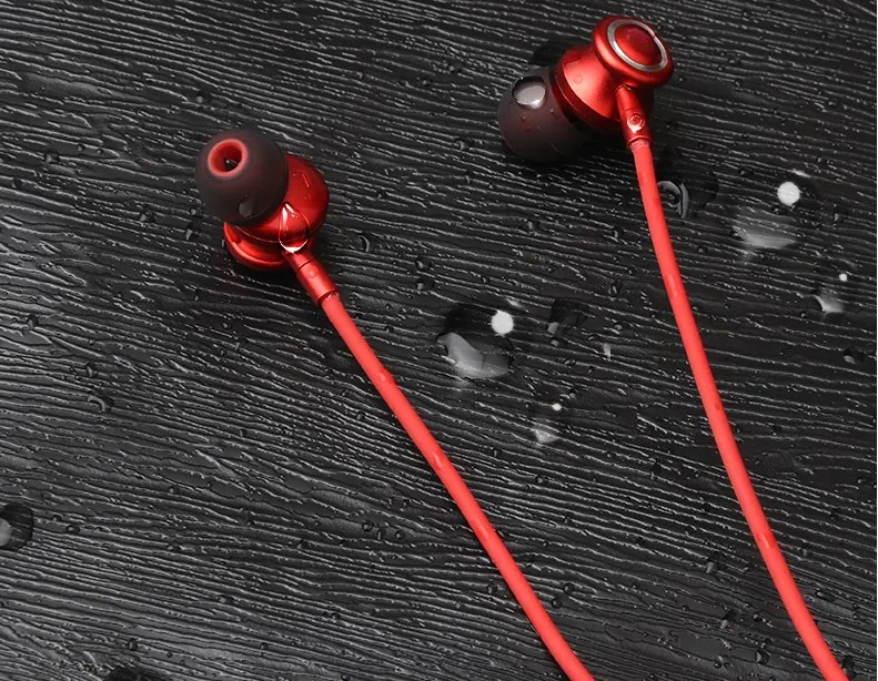 Sports wireless bluetooth headset mobile phone neck running two in-ear headset - ANKUX.COM