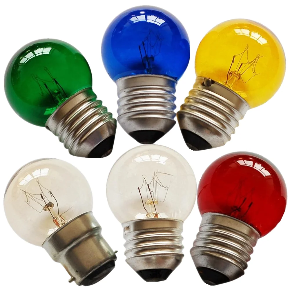 5w10w15W 360 degree colorful incandescent light bulb E26 E27 B22 E12 E14 Mini Globe Replace Bulbs Lamp Lights G40 G45