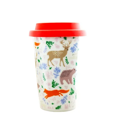 

Mikenda New Merry Christmas Present Ceramic Creative Mug Tea Cup Drinkware Gift for Friend