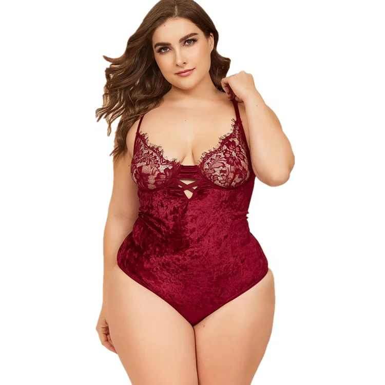 

Hot sale Red sexy plus size lingerie underwear for Women, Customized color