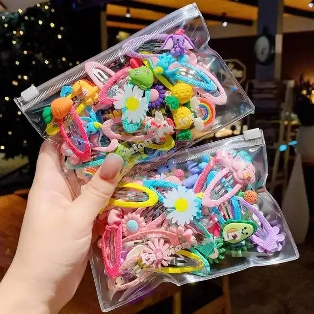 

10pcs Per bag BB Hair Clips Flower Elephant Rabbit Resin Hairpin Bobby Pins Hairgrips For Baby Girls