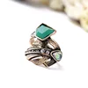 Europe and the United States cross-border hot style jewelry wholesale retro joker set diamond leaves female style ring
