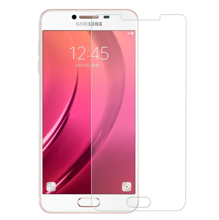 

High Quality 9H 2.5D Tempered Glass Screen Protector For Samsung Galaxy J7 Pro, Transparent