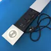 Aluminum alloy desk multimedia socket desktop multi-function wire grommet box hidden sliding cover socket with wireless charging