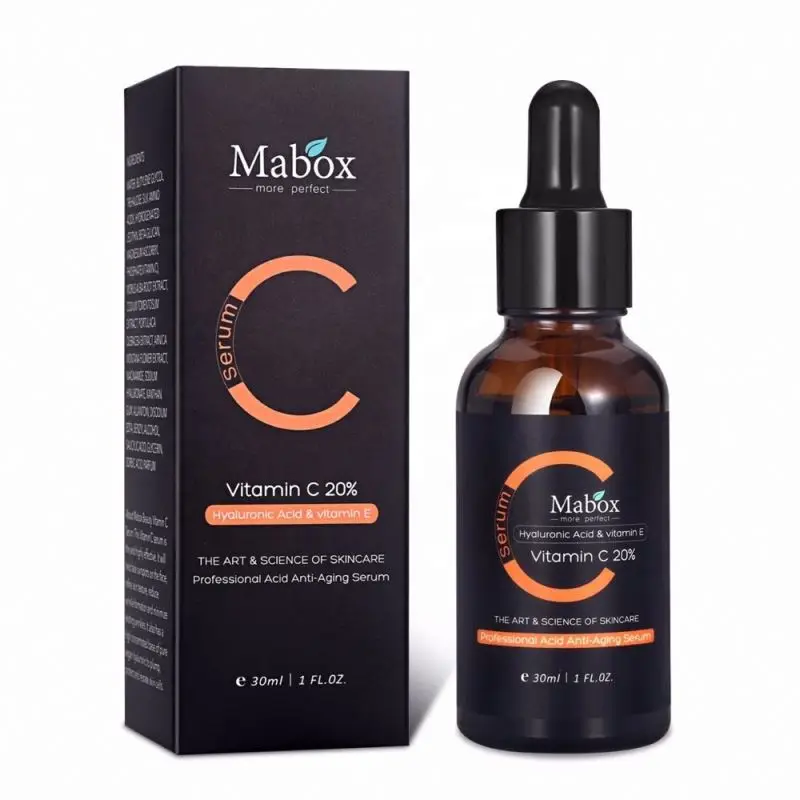 

Mabox Private Label Anti Aging Whitening Revitalizing Skin Organic Hyaluronic Acid Vitamin E Vitamin C Face Serum, Transparent