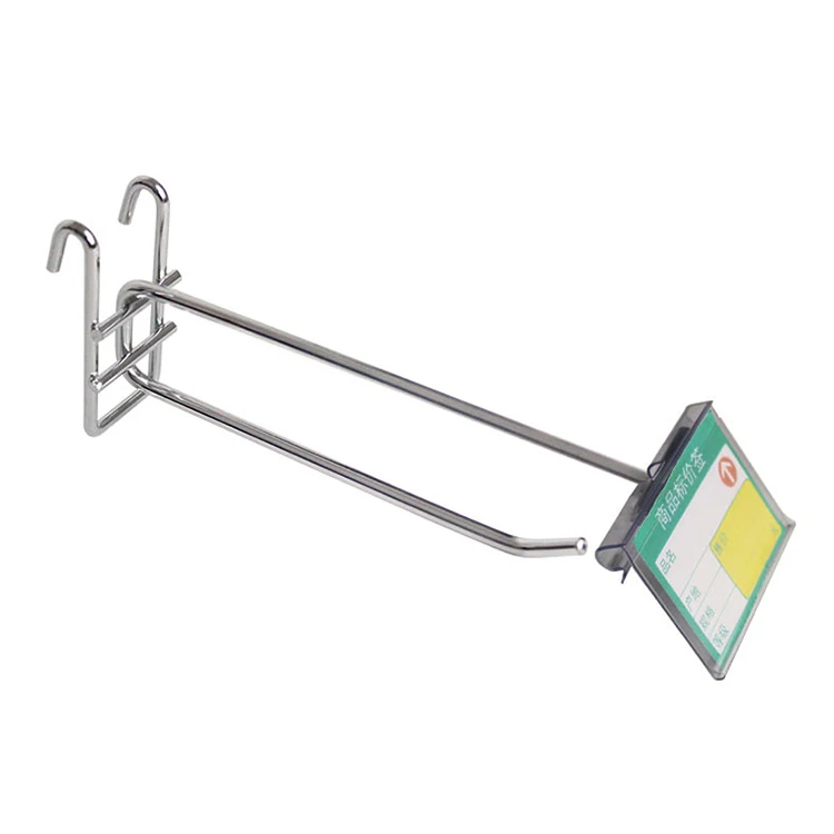 Wholesale Supermarket Hanging Hook Shelf Mesh Wire Double Gridwall Hook